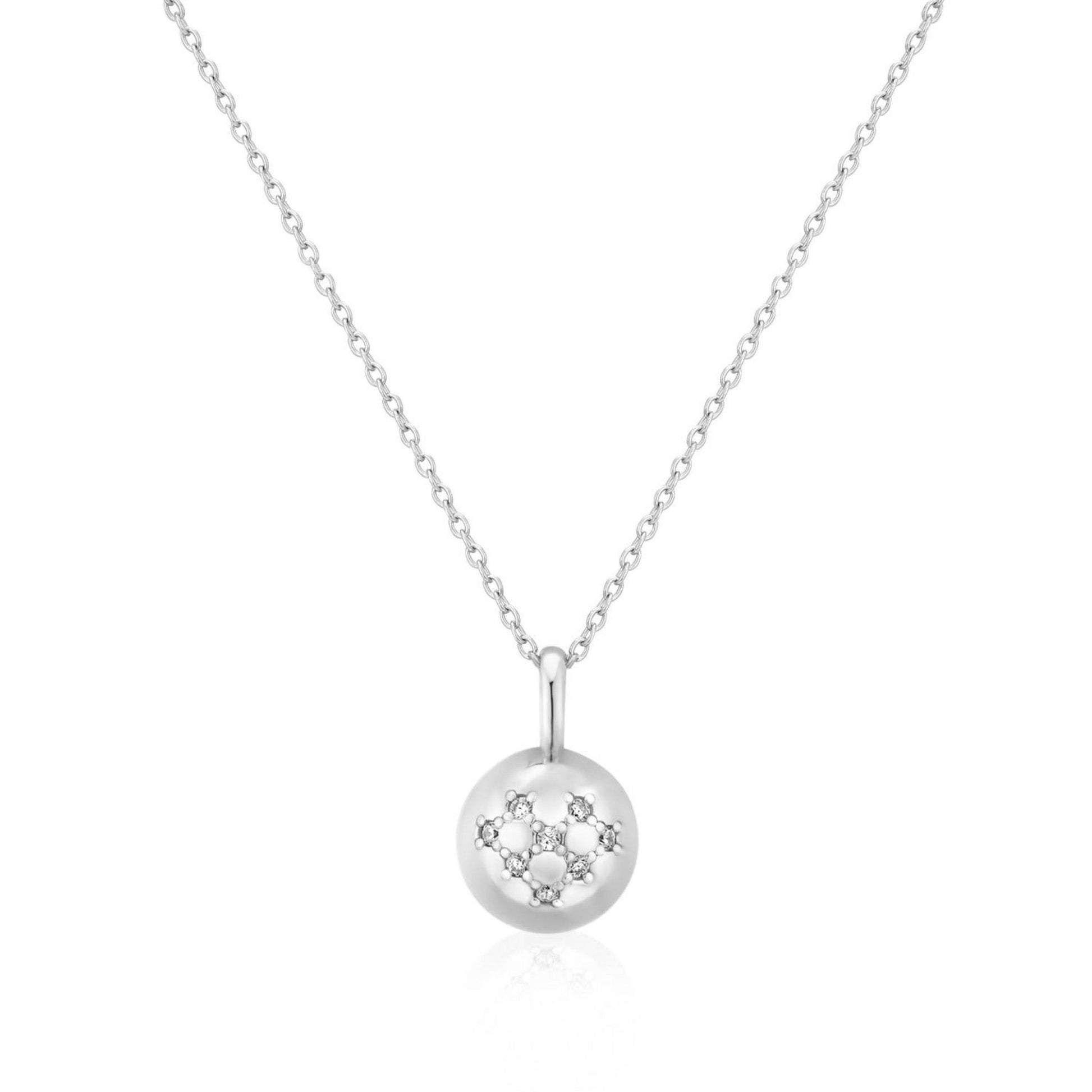 14k Gold Dome Pendant Necklace - TPAIGE Jewelry