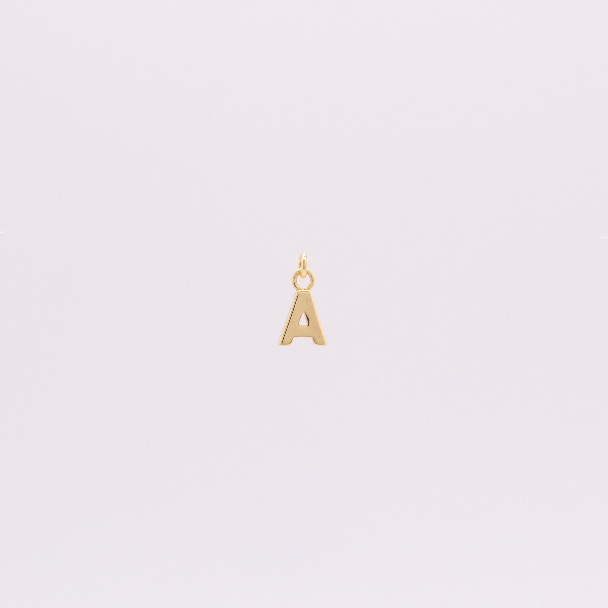 14k Gold Vermeil Small Letter Charm Pendant - TPAIGE Jewelry