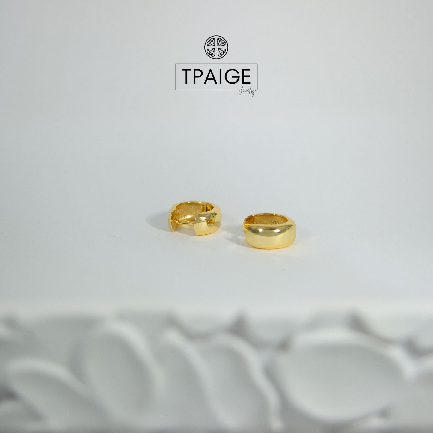 Chunky Small Gold Hoop Earrings - TPAIGE Jewelry