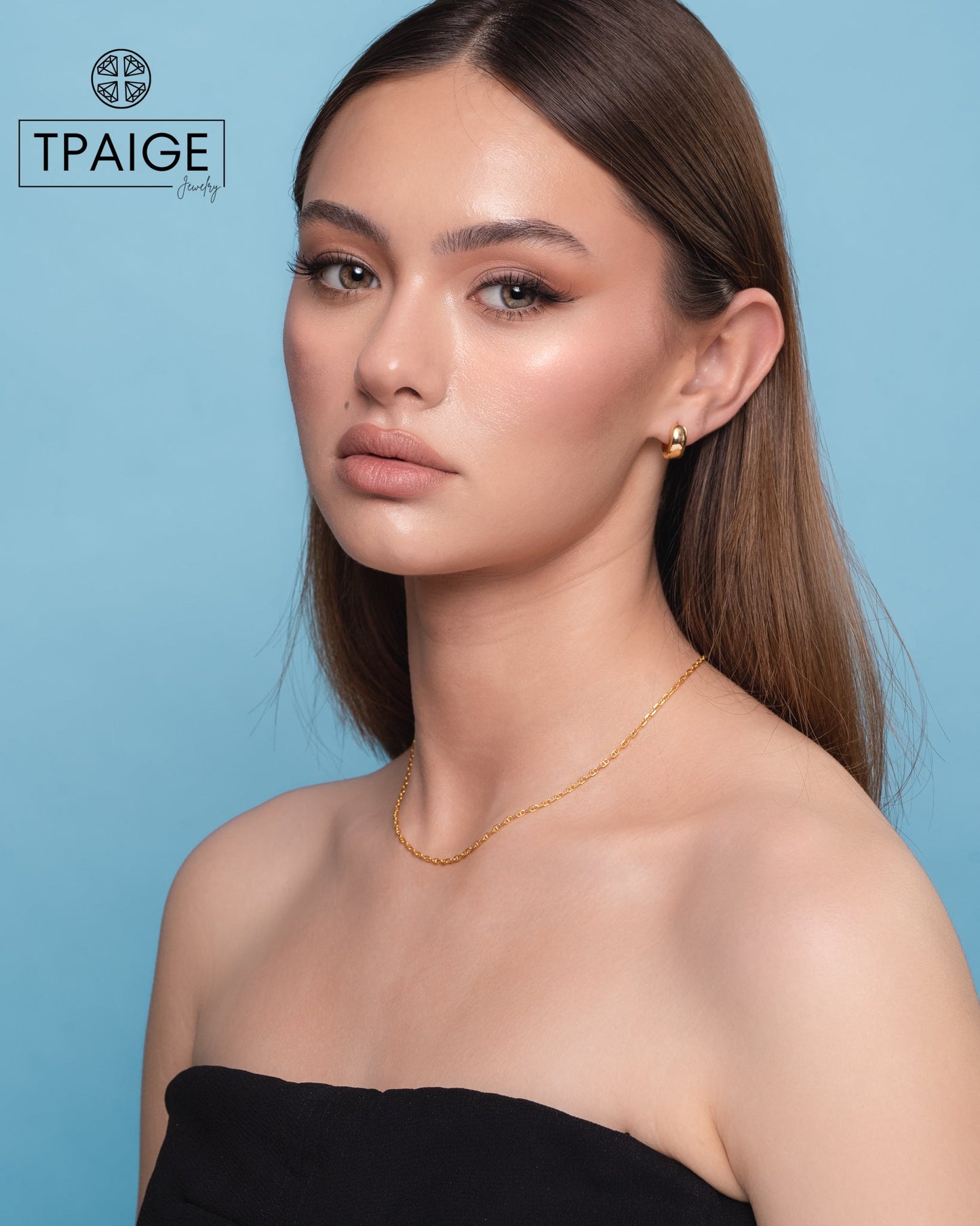Chunky Small Gold Hoop Earrings - TPAIGE Jewelry