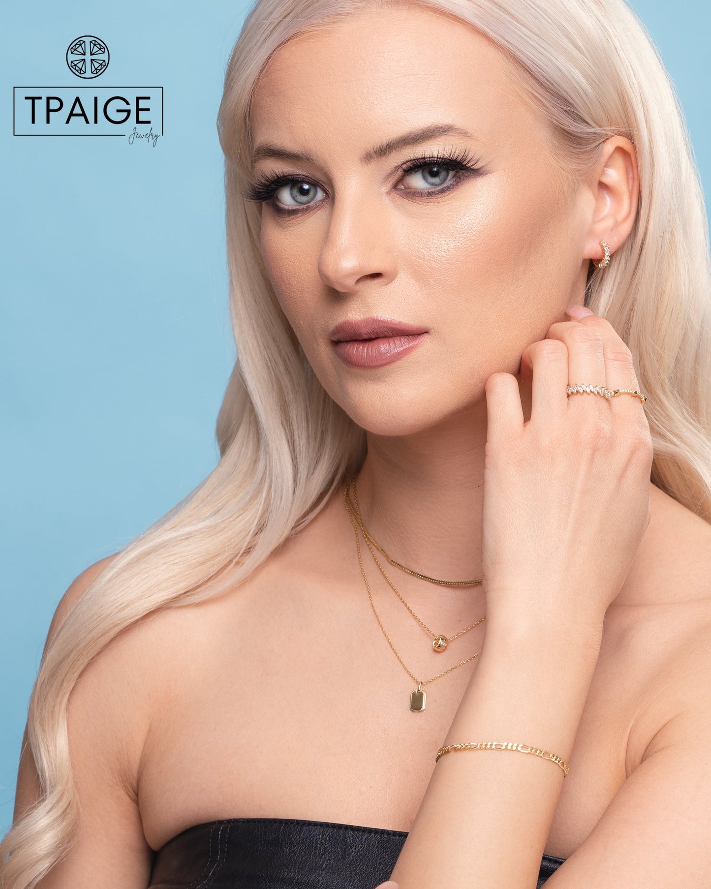Classic Small Figaro 18k Gold Chain Bracelet - TPAIGE Jewelry