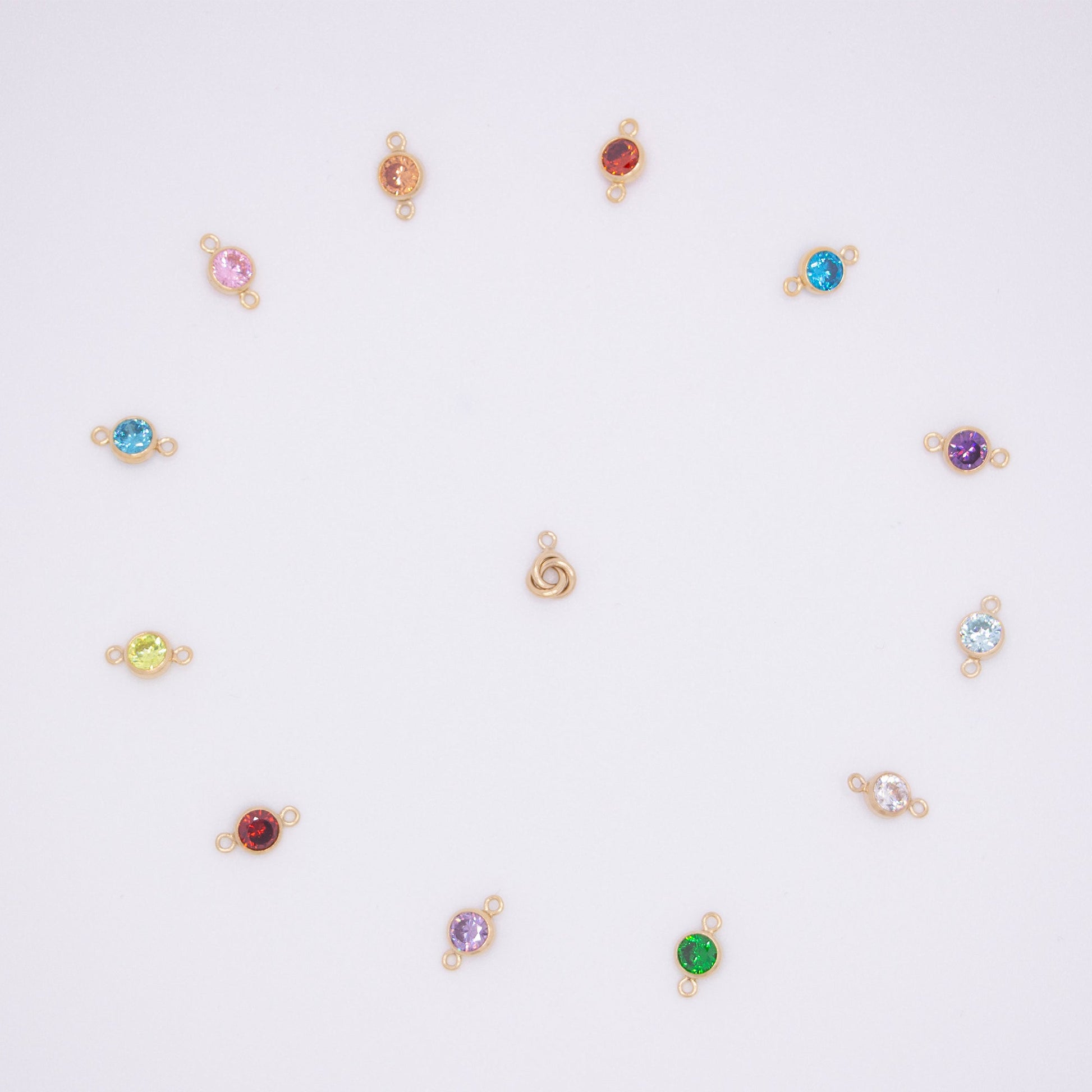 Gold Filled Birthstone Connector - TPAIGE Jewelry