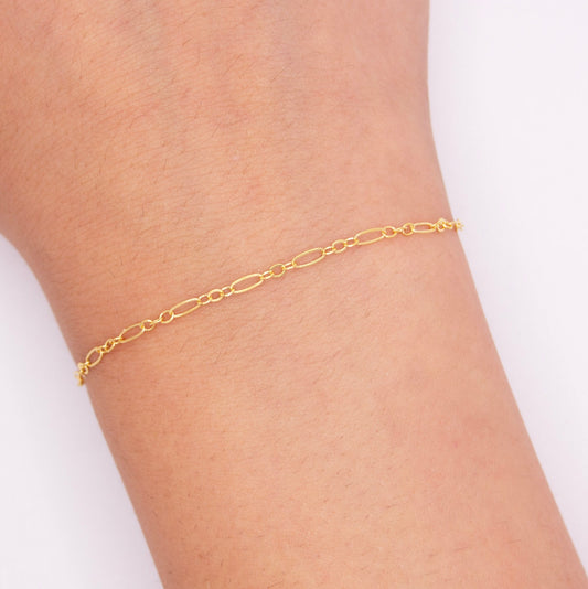 "Jasmine" Gold Filled Flat Long & Short Chain - TPAIGE Jewelry