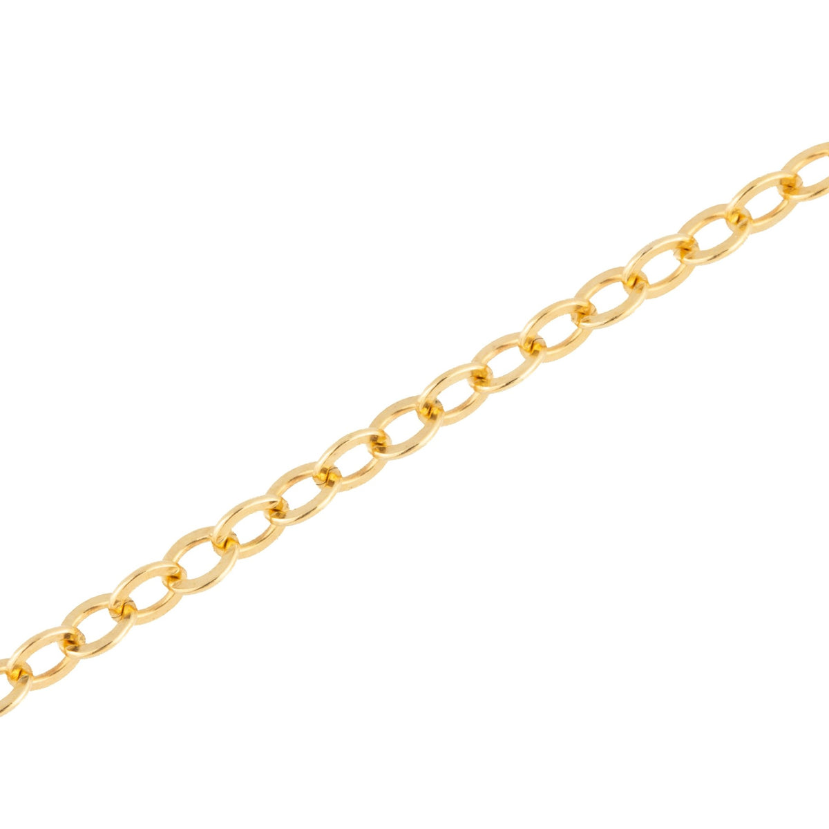 "Lily" Gold Filled Small Cable Flat Jewelry Chain - TPAIGE Jewelry