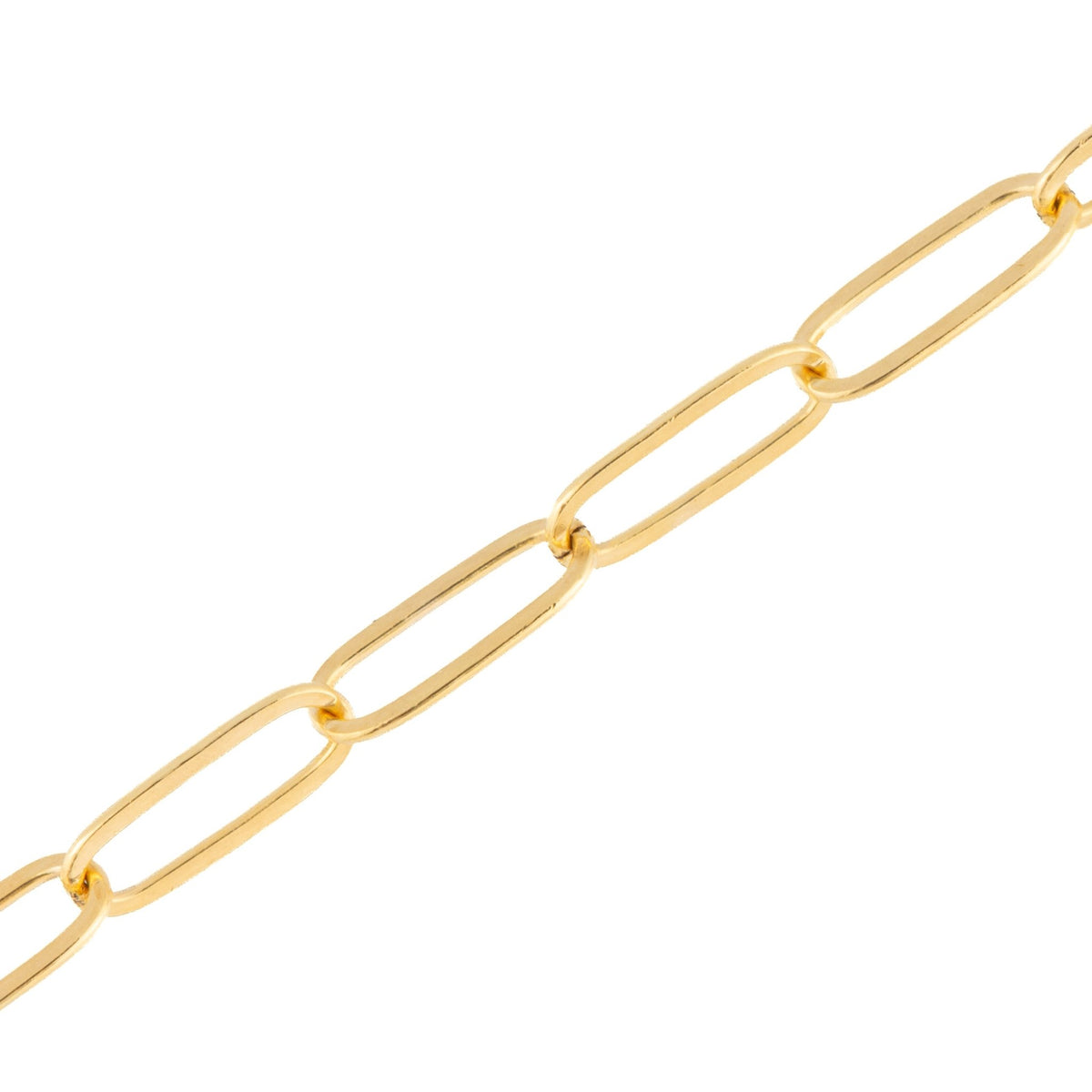 "Lotus" Gold Filled Paperclip Dainty Oval Chain - TPAIGE Jewelry