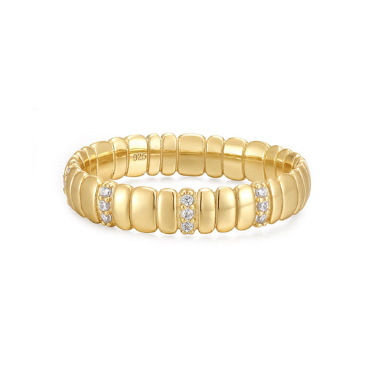 Medium Cascade 14k Gold Ring - TPAIGE Jewelry