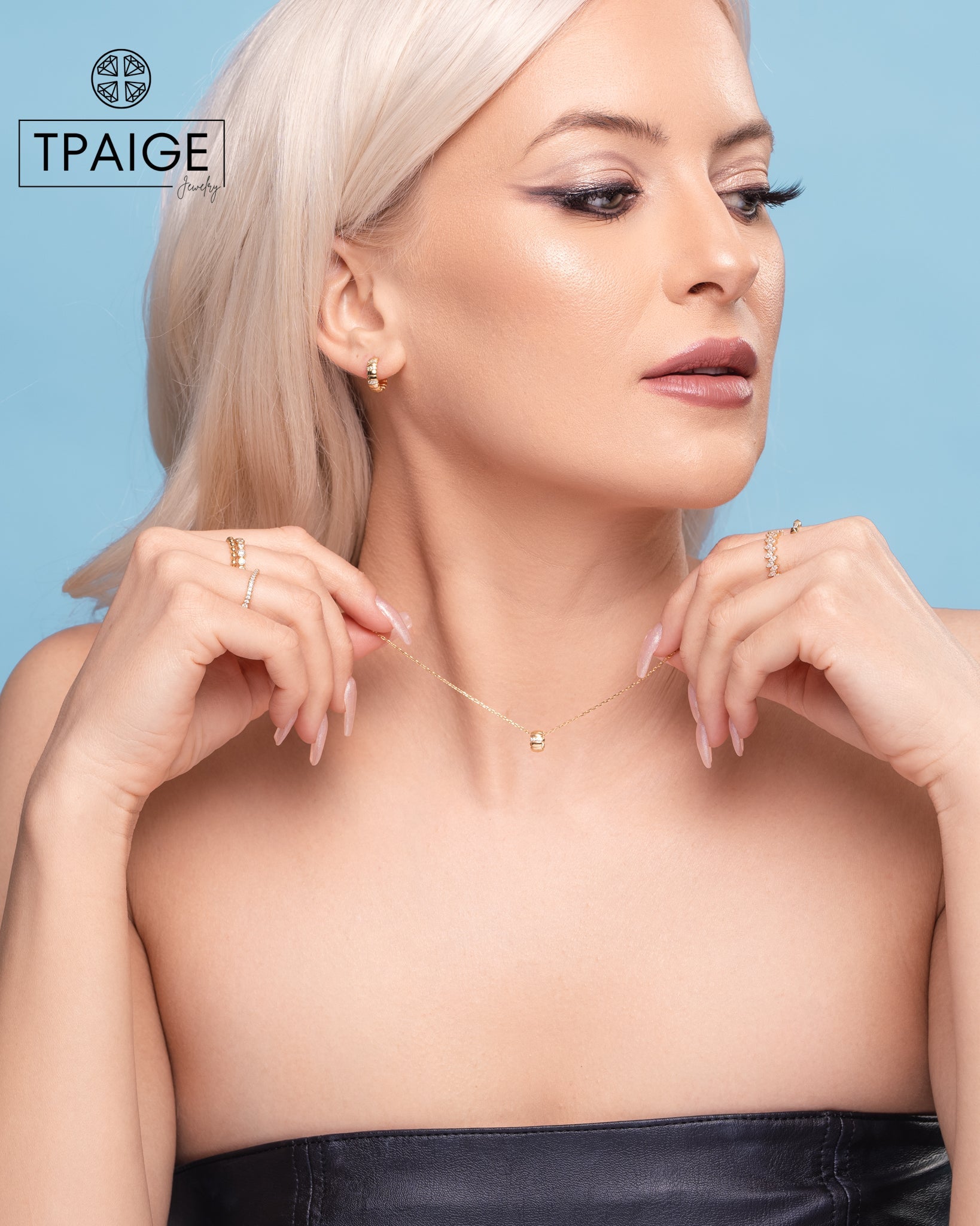 Mini 14k Gold Huggie Earrings - TPAIGE Jewelry