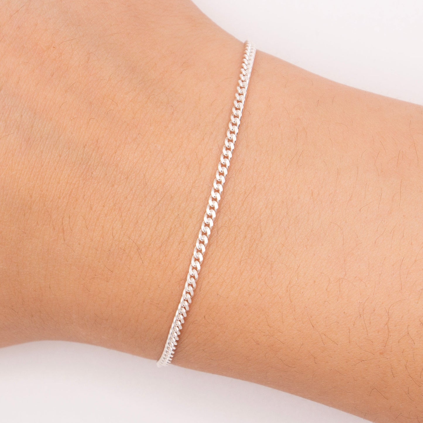 "Radiance" Sterling Silver 2mm Beveled Miami Cuban Chain - TPAIGE Jewelry