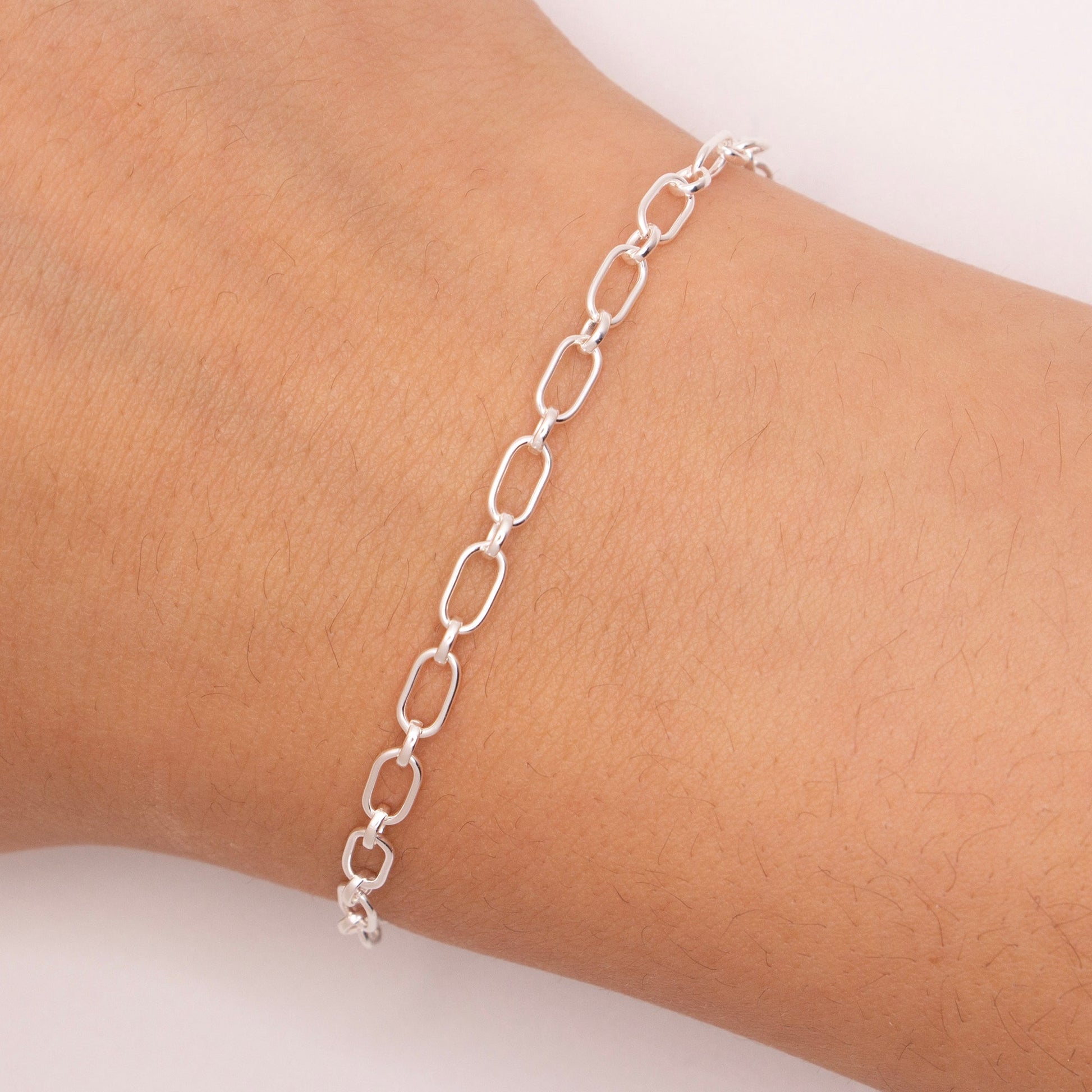 "Snowdrop" Sterling Silver 3.2mm Oval Long & Short Chain - TPAIGE Jewelry
