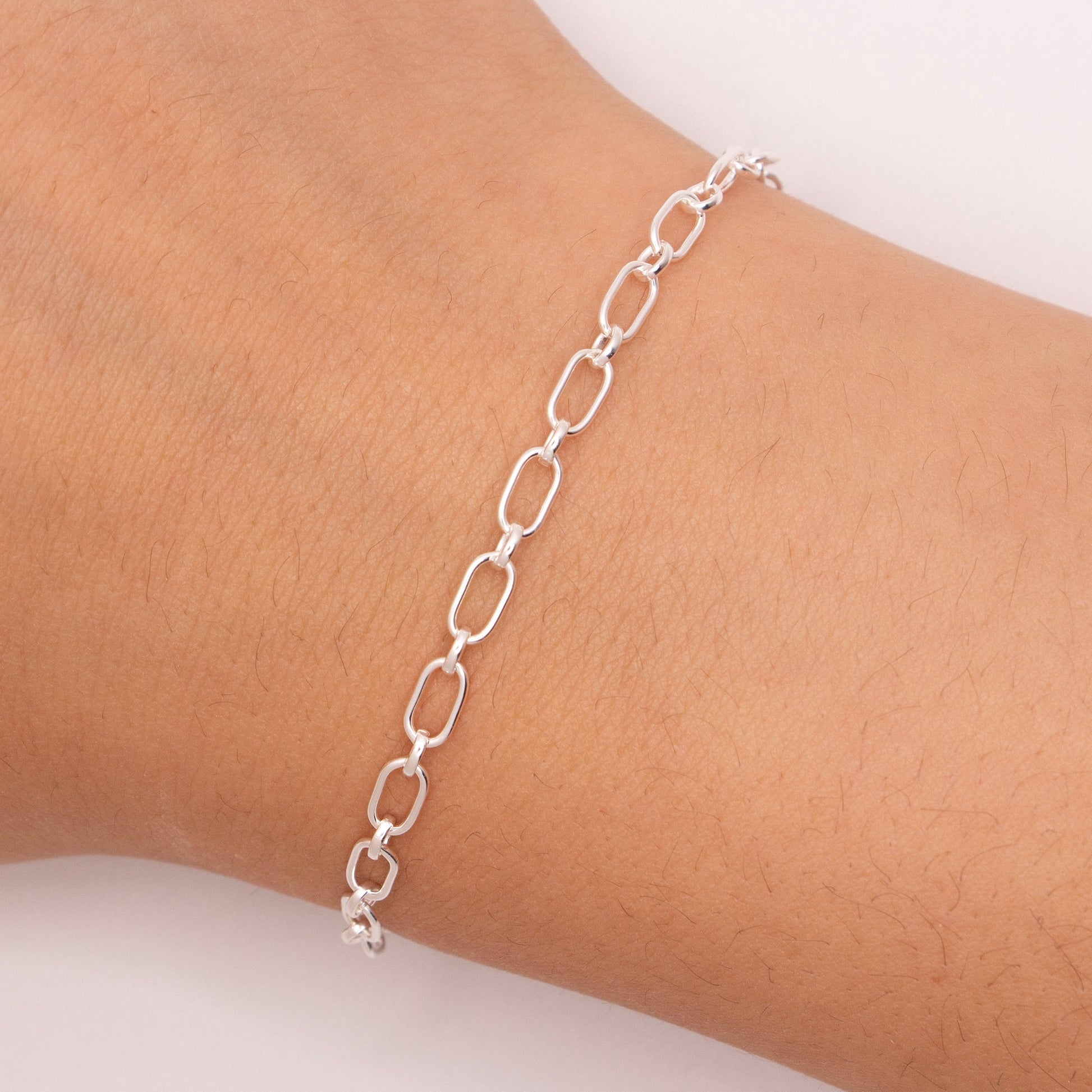 "Snowdrop" Sterling Silver 3.2mm Oval Long & Short Chain - TPAIGE Jewelry