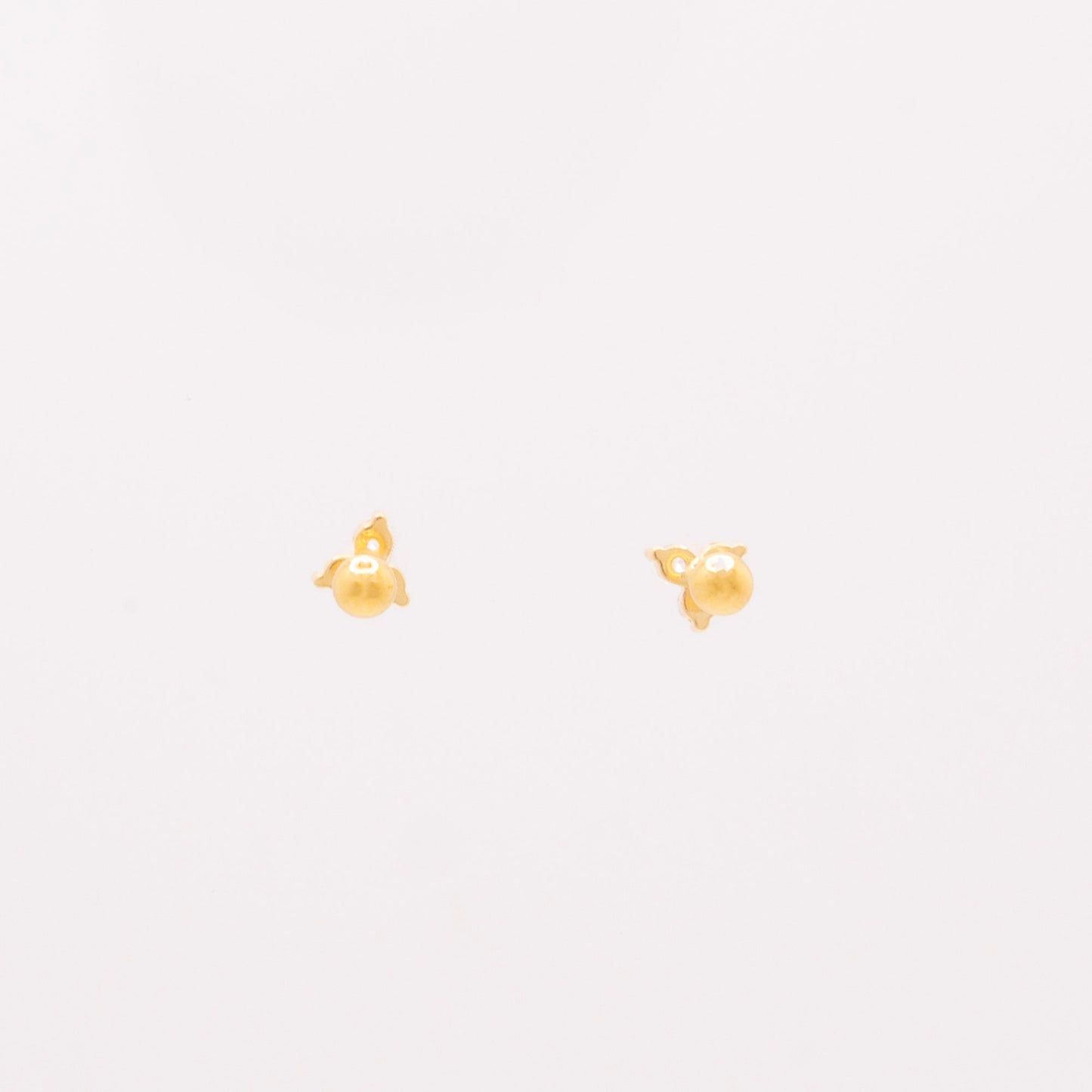 Trinity CZ Ball Screw Back Stud Earrings - TPAIGE Jewelry