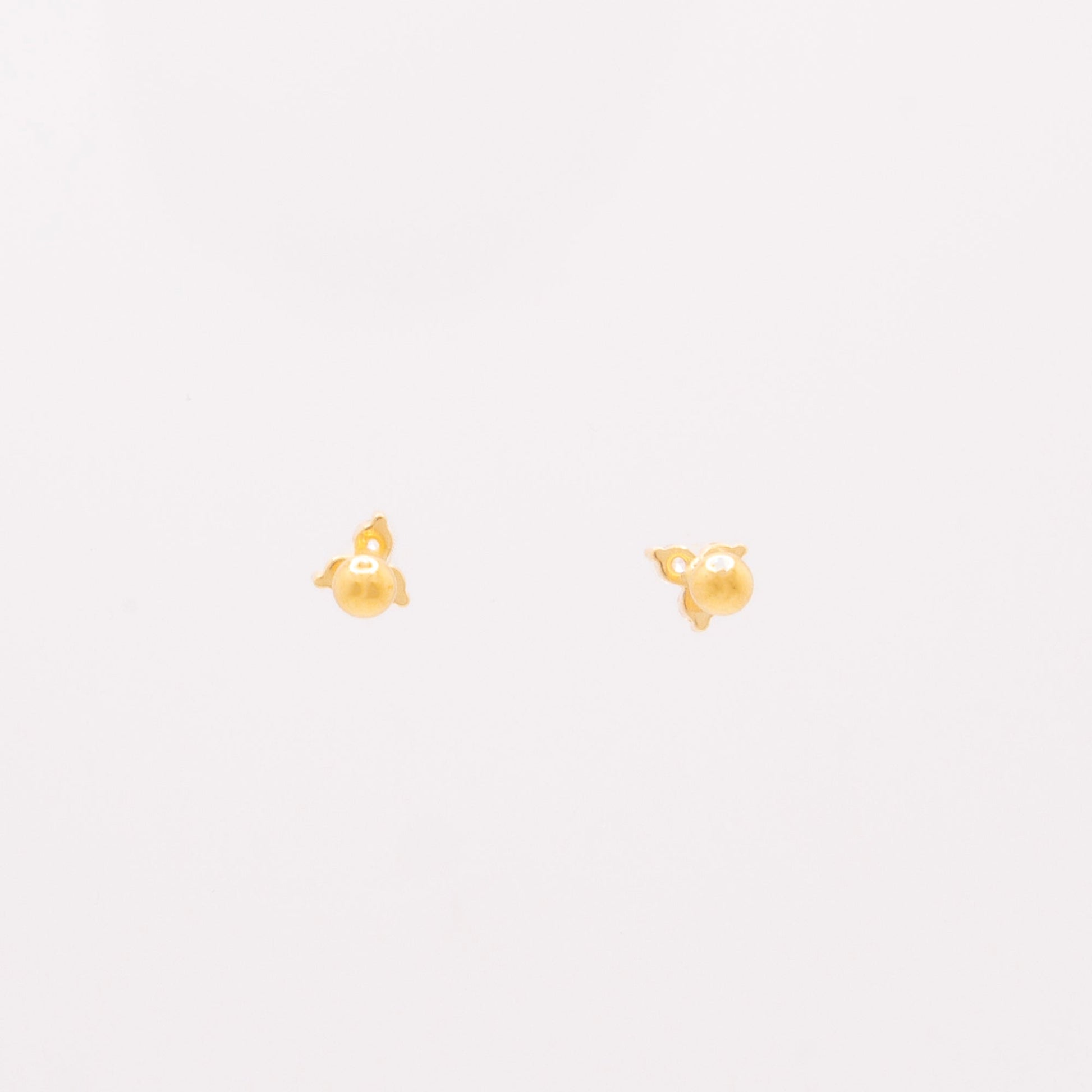 Trinity CZ Ball Screw Back Stud Earrings - TPAIGE Jewelry