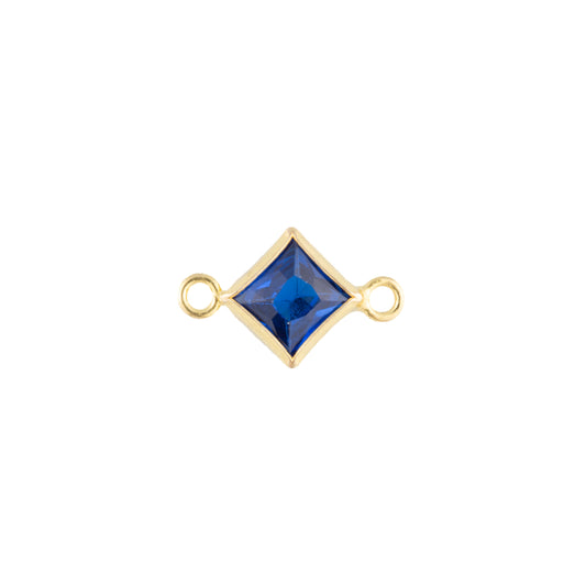 14k Gold Filled 4mm Diamond Bezel Set CZ Connectors