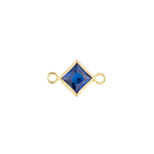 14k Gold Filled 4mm Diamond Bezel Set CZ Connectors - TPAIGE Jewelry