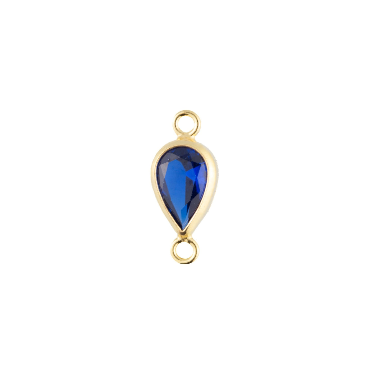 14k Gold Filled 4mm Teardrop Bezel Set Connectors - TPAIGE Jewelry