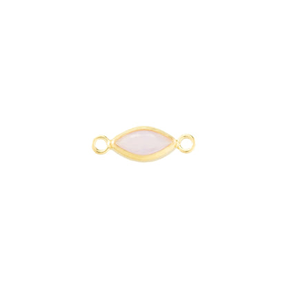 14k Gold Filled Marquise Bezel Set CZ Connectors - TPAIGE Jewelry
