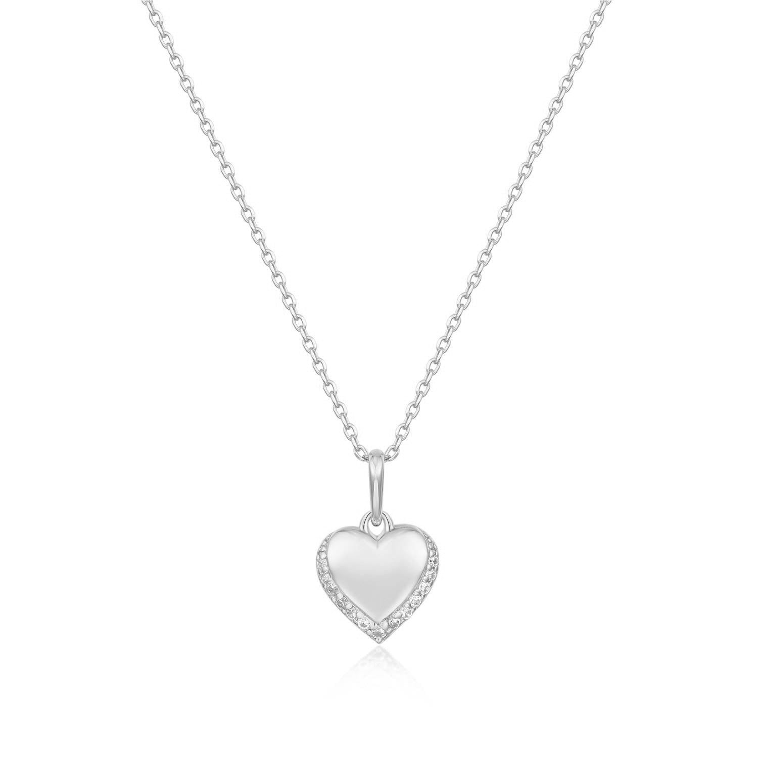 14k Gold Heart Pendant Necklace - TPAIGE Jewelry