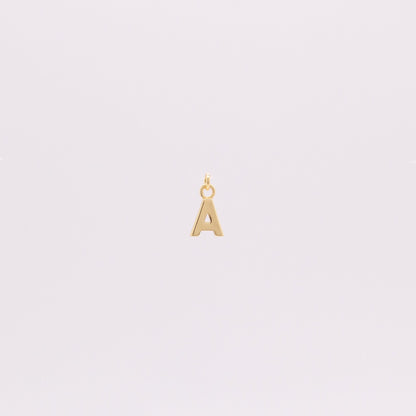 14k Gold Vermeil Small Letter Charm Pendant - TPAIGE Jewelry