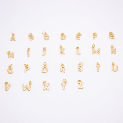 14k Gold Vermeil Small Letter Charm Pendant - TPAIGE Jewelry