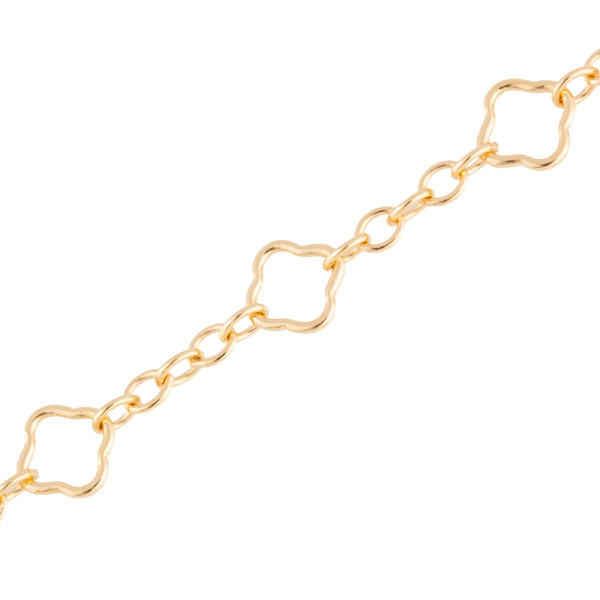 "Clover" 14k Gold Filled 4.4mm Mini Clover Cable Chain