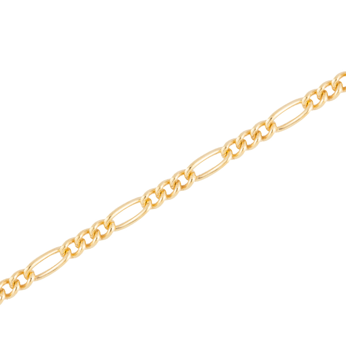 "Olive" 14k Gold Filled 1.4mm Mini Flat Figaro Curb Chain