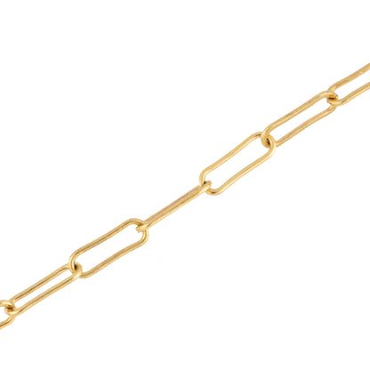 "Alyssa" 2.5x6.5mm Gold Filled Paperclip Chain - TPAIGE Jewelry