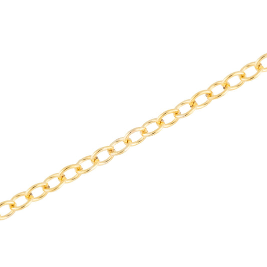 "Ayana" 14k Gold Filled 1.1 mm Round Cable Chain - TPAIGE Jewelry