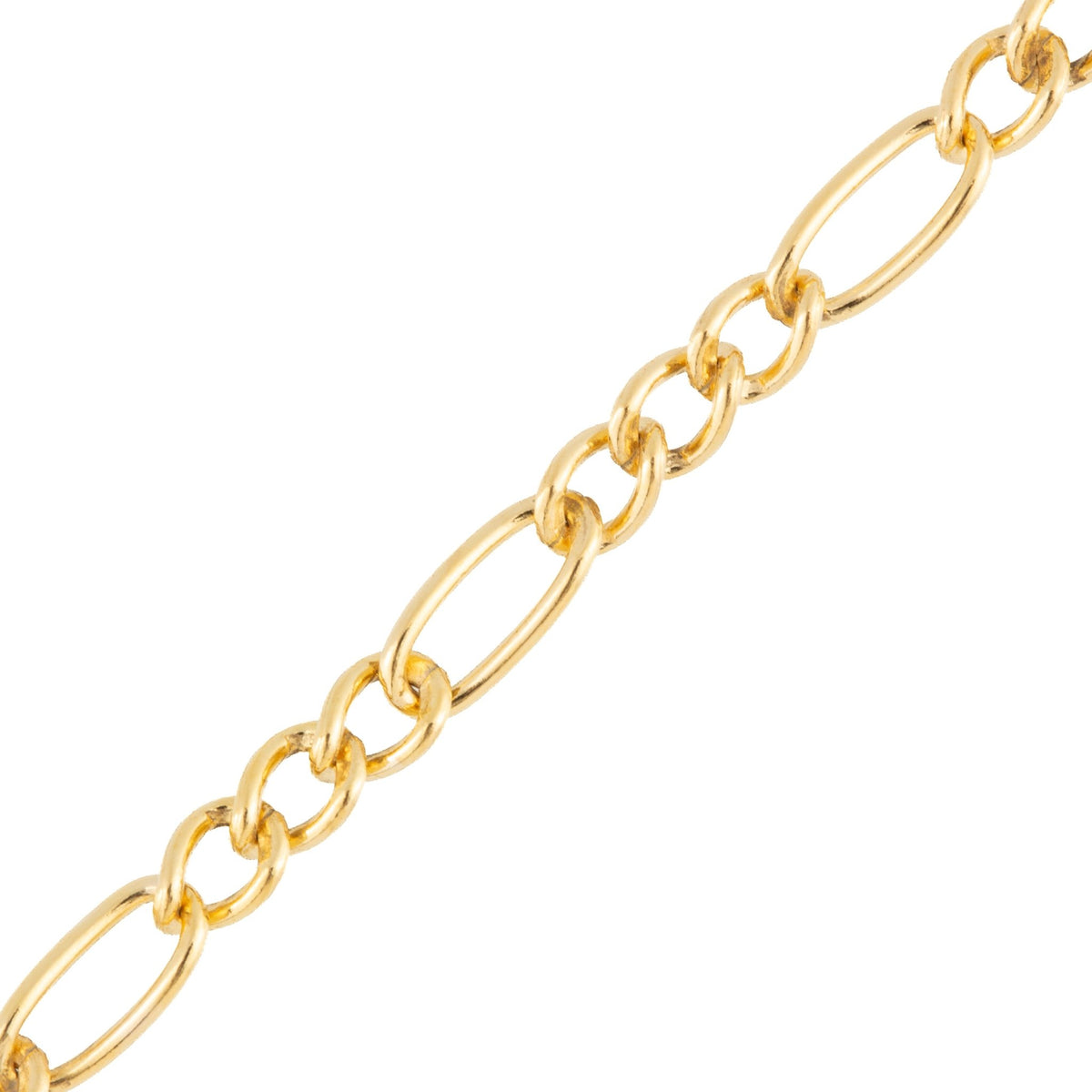 "Begonia" Gold Filled 2.4mm Figaro Triple to Single Link Chain - TPAIGE Jewelry
