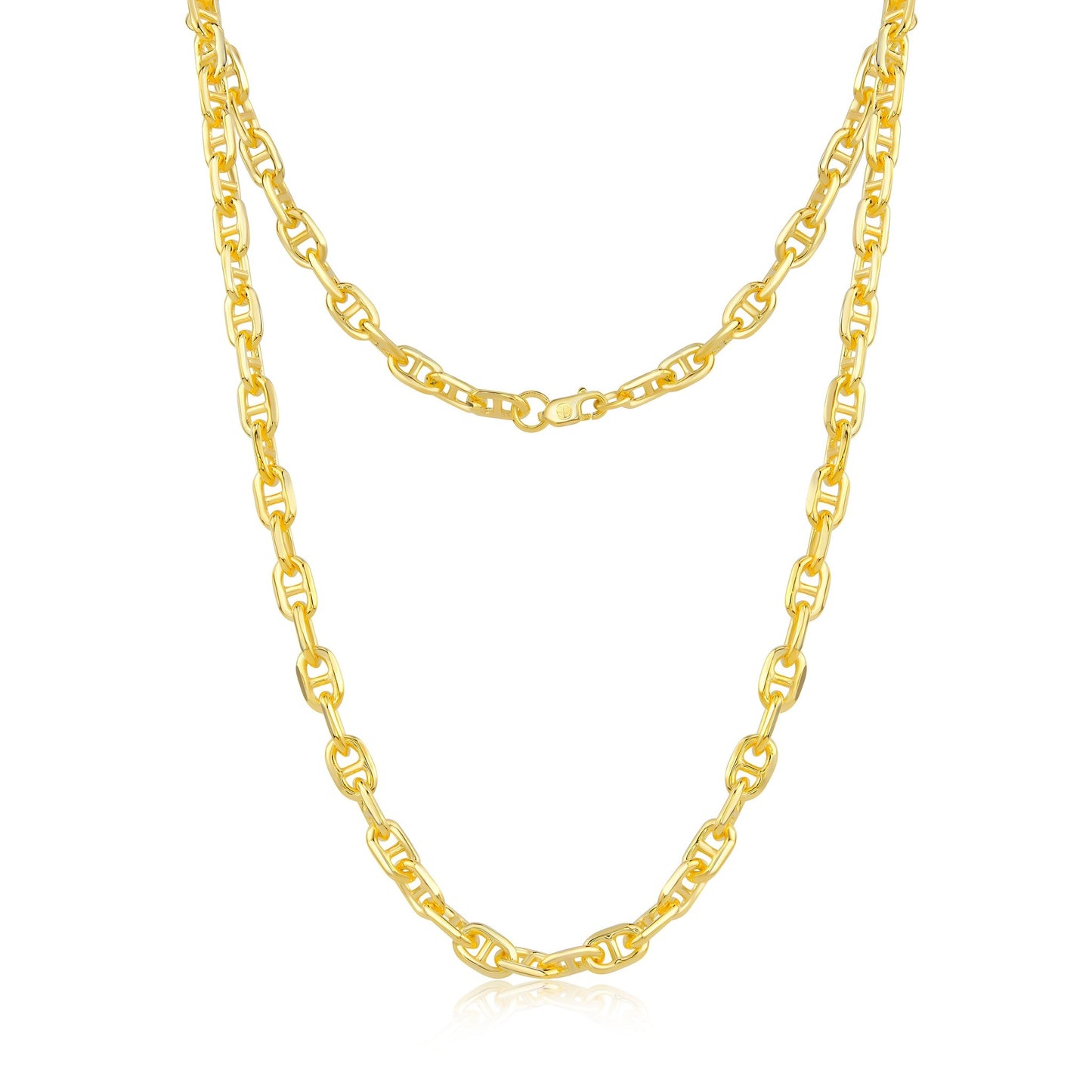 Bold Mariner Link 18k Gold Chain Necklace - TPAIGE Jewelry