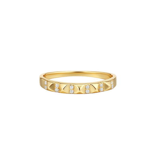 Five Pyramid 14k Gold Ring - TPAIGE Jewelry