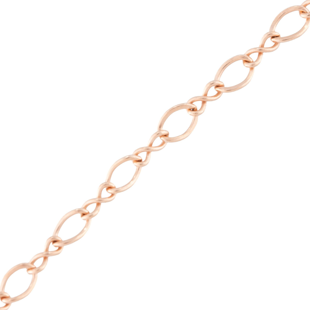 "Impatiens" Rose Gold Filled Twisted Figure 8 Cable Chain - TPAIGE Jewelry