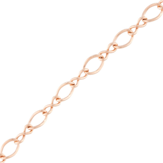 "Impatiens" Rose Gold Filled Twisted Figure 8 Cable Chain - TPAIGE Jewelry