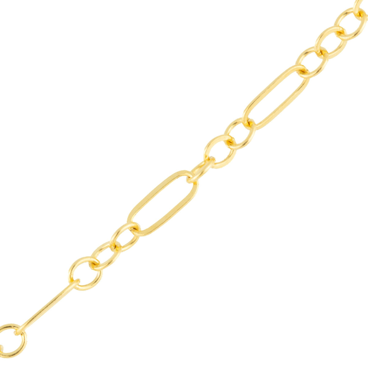 "Jasmine" Gold Filled Flat Long & Short Chain - TPAIGE Jewelry