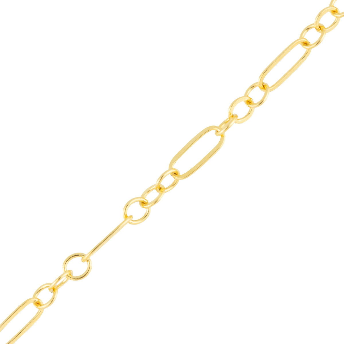 "Jasmine" Gold Filled Flat Long & Short Chain - TPAIGE Jewelry