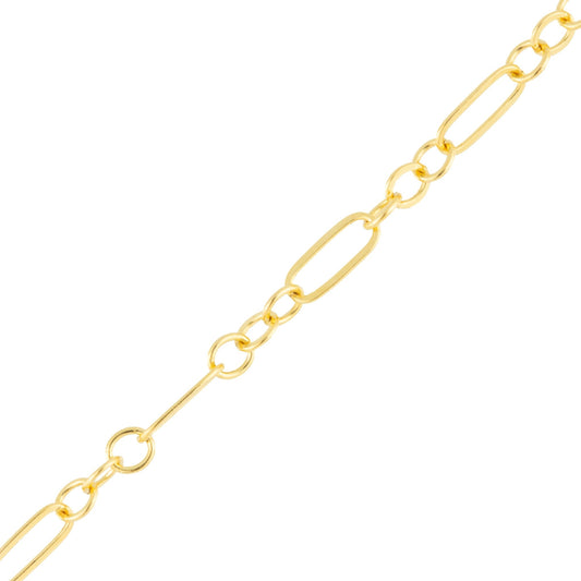"Jasmine" Gold Filled Flat Long & Short Chain - TPAIGE Jewelry