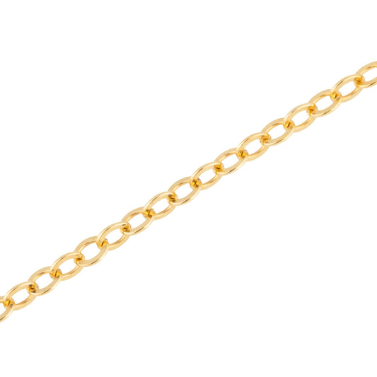 "Lily" Gold Filled Small Cable Flat Jewelry Chain - TPAIGE Jewelry