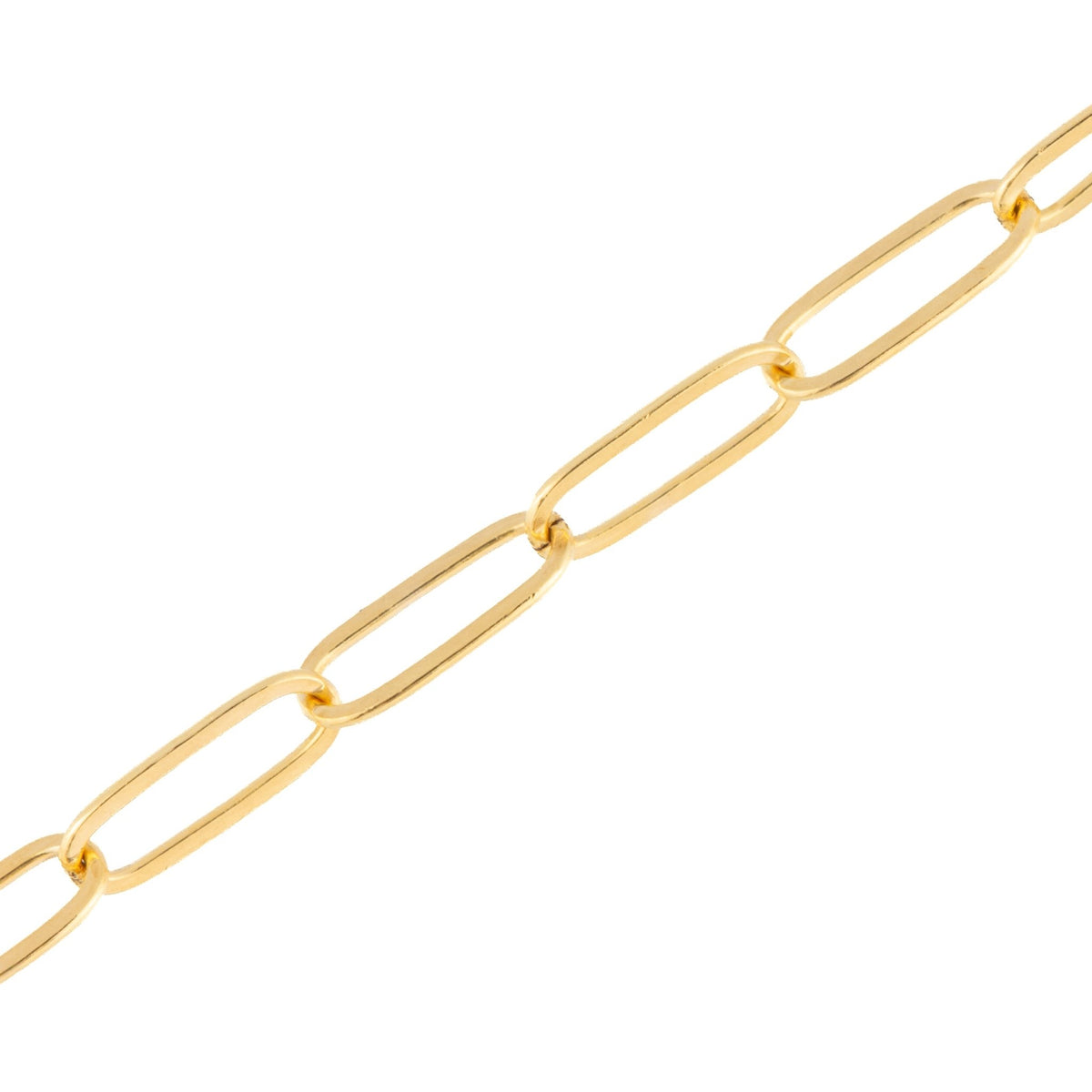 "Lotus" Gold Filled Paperclip Dainty Oval Chain - TPAIGE Jewelry