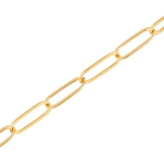"Lotus" Gold Filled Paperclip Dainty Oval Chain - TPAIGE Jewelry