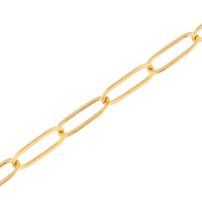 "Lotus" Gold Filled Paperclip Dainty Oval Chain - TPAIGE Jewelry