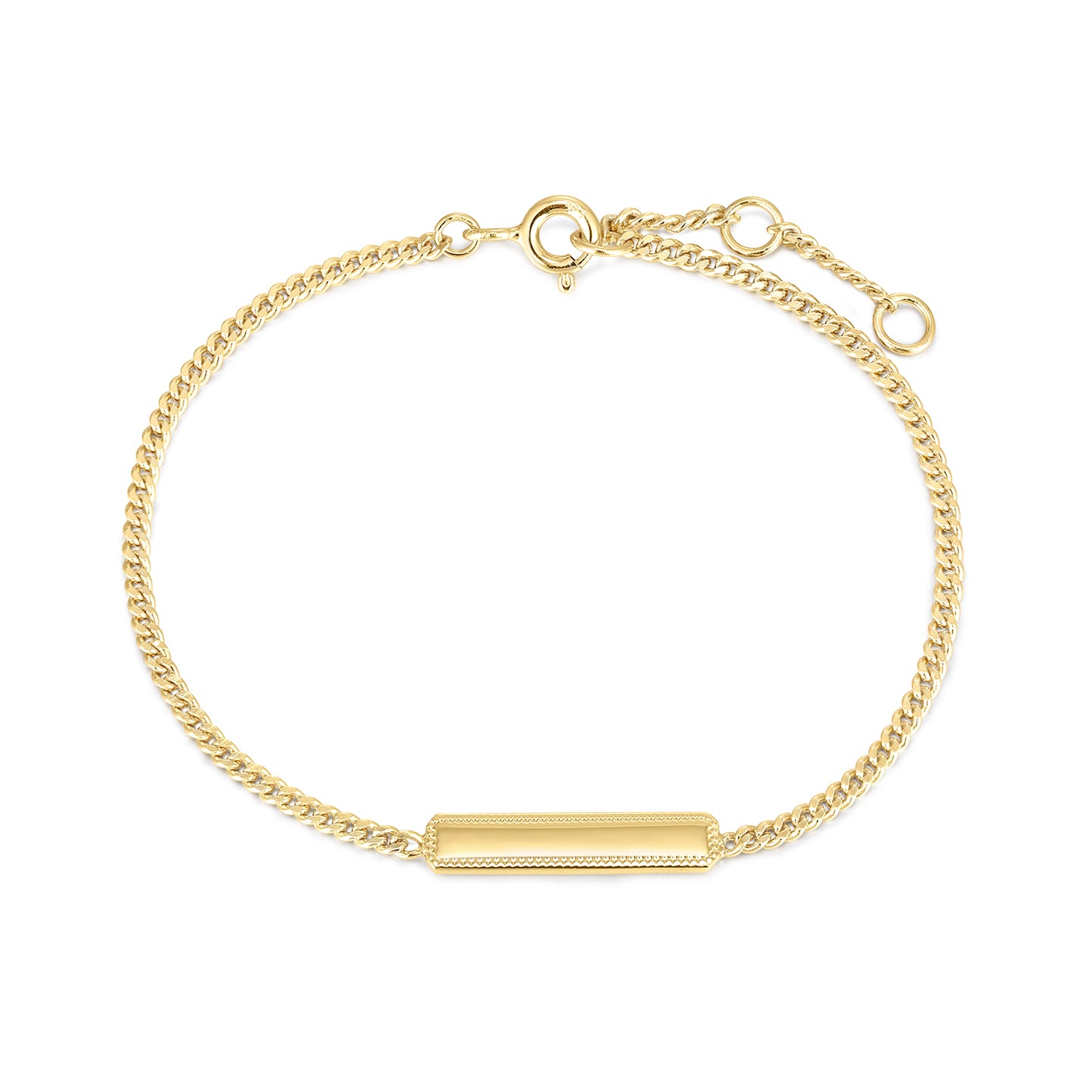 Rectangular Tag Bar Bracelet